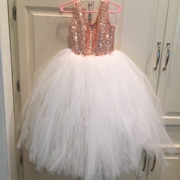Tulle skirt rose gold Clearance